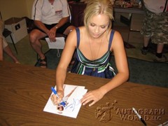 signing photo