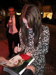 signing photo