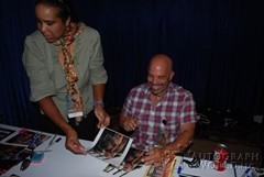signing photo