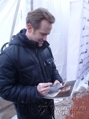 signing photo