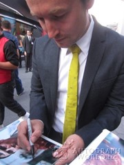 signing photo