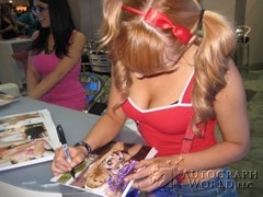 signing photo