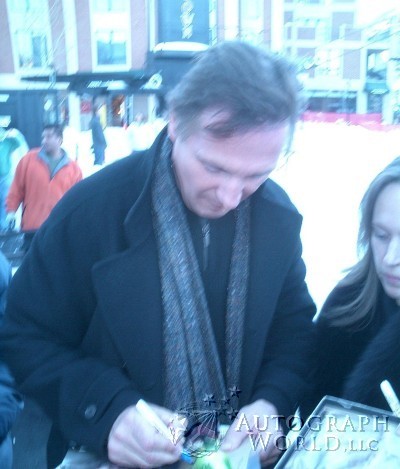 Liam Neeson autograph