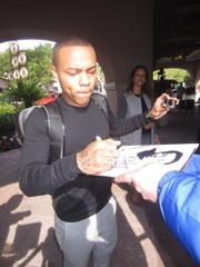 signing photo