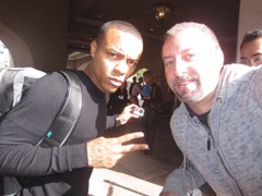 signing photo