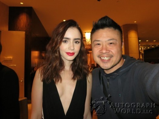Lily Collins autograph