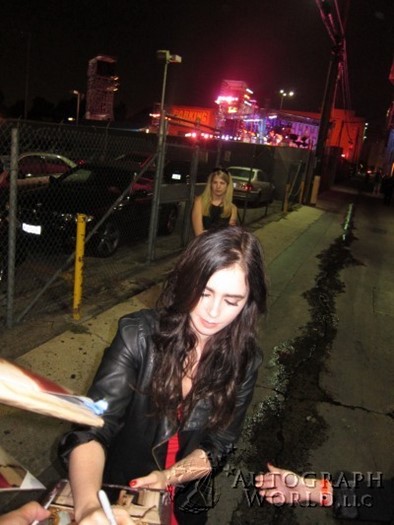 Lily Collins autograph