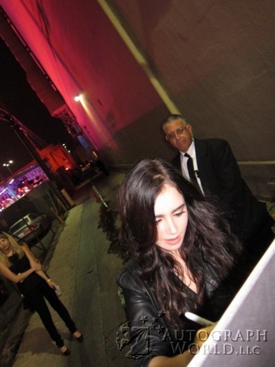Lily Collins autograph