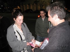 signing photo
