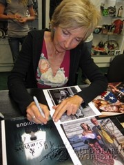 signing photo