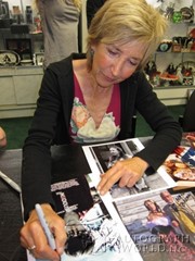 signing photo