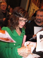 signing photo