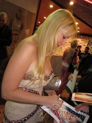 signing photo