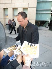 signing photo