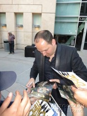 signing photo