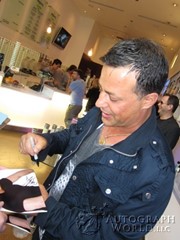signing photo