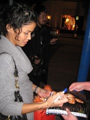 signing photo