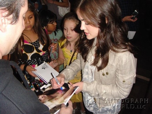 Lucy Hale autograph