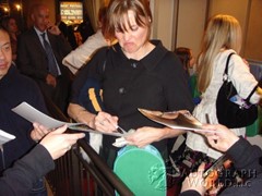 signing photo