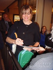 signing photo