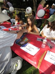signing photo