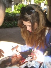 signing photo