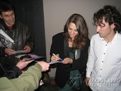 signing photo
