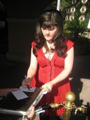 signing photo