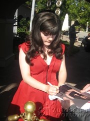 signing photo