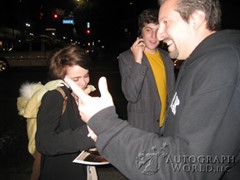 signing photo