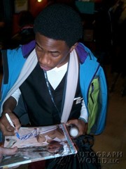 signing photo