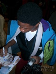 signing photo