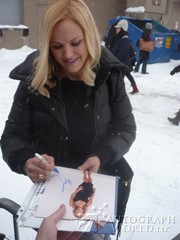 signing photo