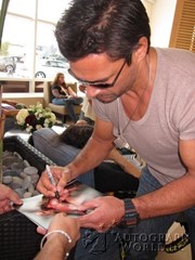 signing photo
