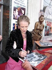signing photo