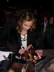 signing photo
