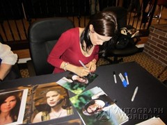signing photo
