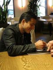 signing photo