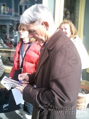 signing photo