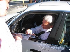 signing photo