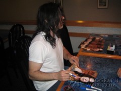 signing photo