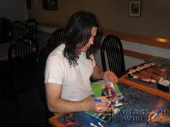 signing photo