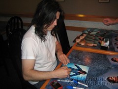 signing photo