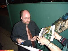 signing photo