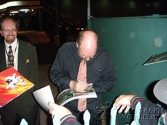 signing photo