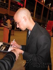 signing photo