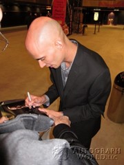 signing photo
