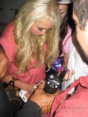 signing photo