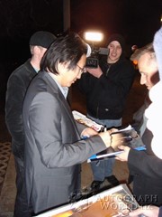 signing photo