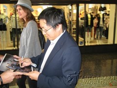 signing photo
